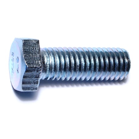 Midwest Fastener Grade 2, 1/2"-13 Hex Head Cap Screw, Zinc Plated Steel, 1-1/2 in L, 50 PK 00100